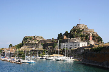 Naklejka premium Korfu-Insel. Griechenland