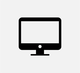 Monitor icon vector logo design template