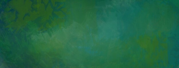 Abstract soft focus gradient blurred wide panorama background hand painted grunge loose textural painterly header in jewel tones