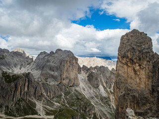 Rotwand and Masare via ferrata in the rose garden in the Dolomites