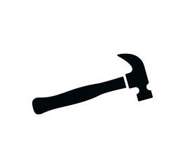 Hammer icon vector logo design template