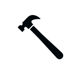 Hammer icon vector logo design template