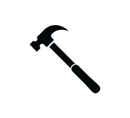 Hammer icon vector logo design template