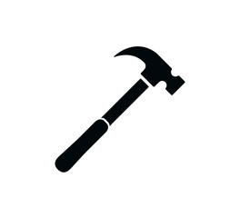 Hammer icon vector logo design template