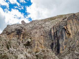 Rotwand and Masare via ferrata in the rose garden in the Dolomites