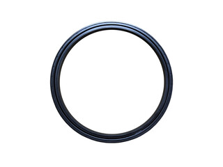 Oil seal isolated on white background. New spare parts.