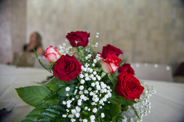 composizione di rose