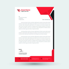 Abstract Corporate Business Letterhead Design Template