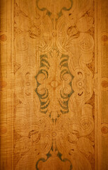 Wood pattern decorative bas-relief on the surface