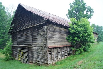 old barn 3/4 view