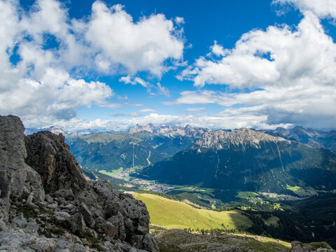 Rotwand and Masare via ferrata in the rose garden in the Dolomites