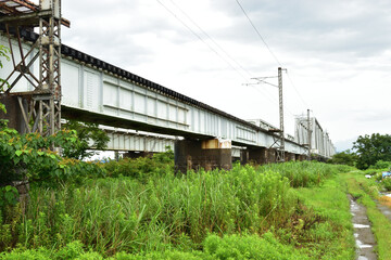 Fototapeta na wymiar Image of Perth white iron bridge