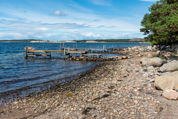 Summer at island Galto in Sweden