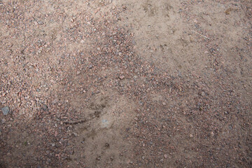 Texture of the soil light color content