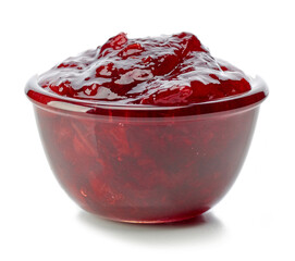 bowl of cherry jam