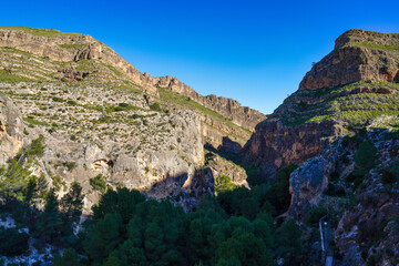 Canyon de Almadenes near Cieza in the Murcia region of Spain