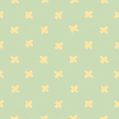 pastel green and yellow big cross x's candy grunge seamless pattern great for branding and packaging design