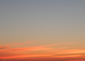 colored clouds in the sky, sunset