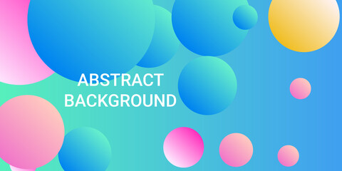 Trendy gradients of balls shapes.
