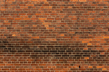 Background of brickwork wall of a very old house