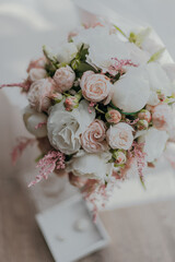 Perfect bouquet of creme luxury roses for wedding, birthday or Valentine's day.