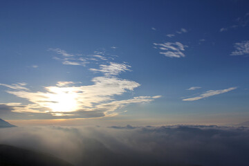 カルデラと雲海