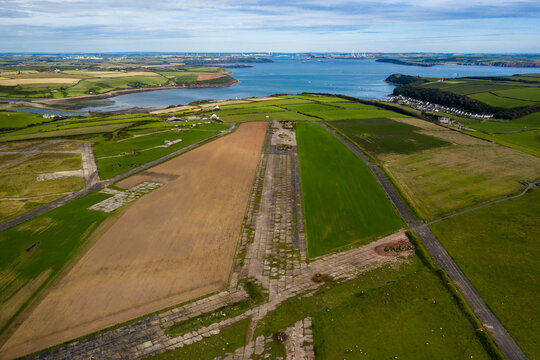 Aerial View Of A Long-since Abandoned Airstrip