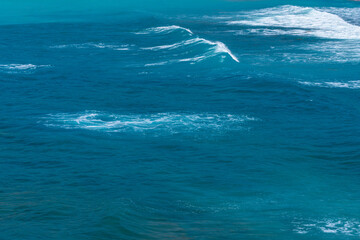  shot of blue water wave surface backround 