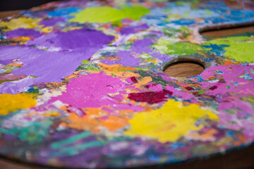 Paleta de colores para artista