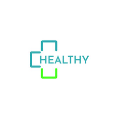Healthy logo premium design template.
