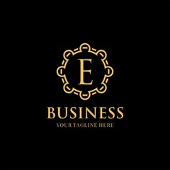 initials E Luxury Elegant Logo Images  Stock Photos & Vectors