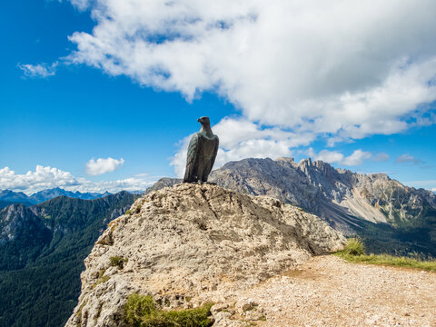 Rotwand and Masare via ferrata in the rose garden in the Dolomites