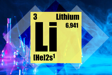 Data from the periodic table about the element with atomic number 3. Lithium in nuclear power. The...