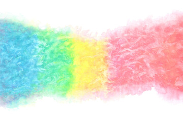 カラフル 波 虹 水彩 背景