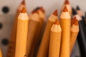 A set of new pencils for drawing in the store for artists