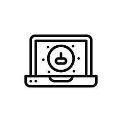 Laptop, Computer, Artificial Intelligence Icon Logo Vector Isolated. Robot Icon Set. Editable Stroke and Pixel Perfect.