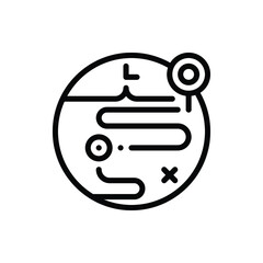 Maps Icon Logo Vector Isolated. Travel and Tourism Icon Set. Editable Stroke and Pixel Perfect.