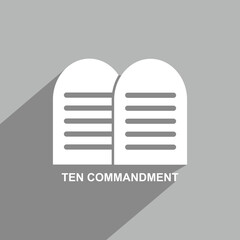ten command icon, Religion icon vector