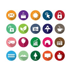 icon set and symbol vector illustration