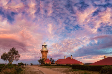 Sunset over Barrenjoey Lighthouse