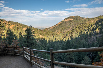 Fototapeta na wymiar A gorgeous view of the rocky landscape of Colorado Springs, Colorado