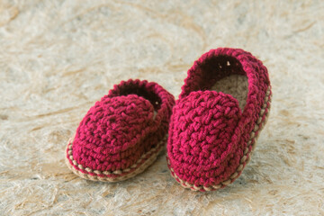 Baby crochet shoes