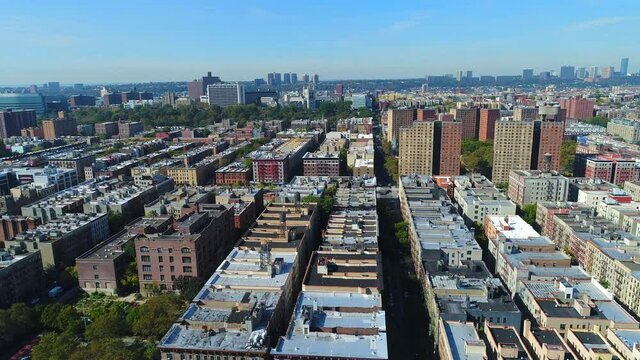 Aerial View of Harlem New York