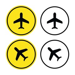 Airport Sign Related Vector Icons. Perfect Symbol and Line.