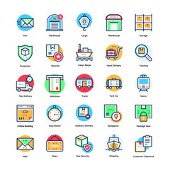 Logistic Delivery vector Icons 2