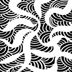 White and black vector. Grunge background. Abstract brush pattern.