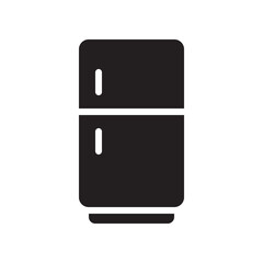 Refrigerator icon vector illustration. Flat style design.