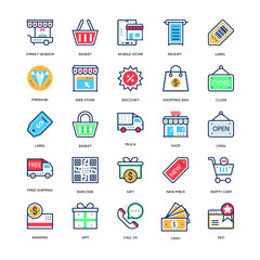 Shopping and Commerce Vector Icons 1
