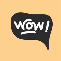 doodle about Wow expression word