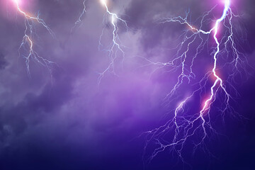 Lightning, thunder cloud dark cloudy sky